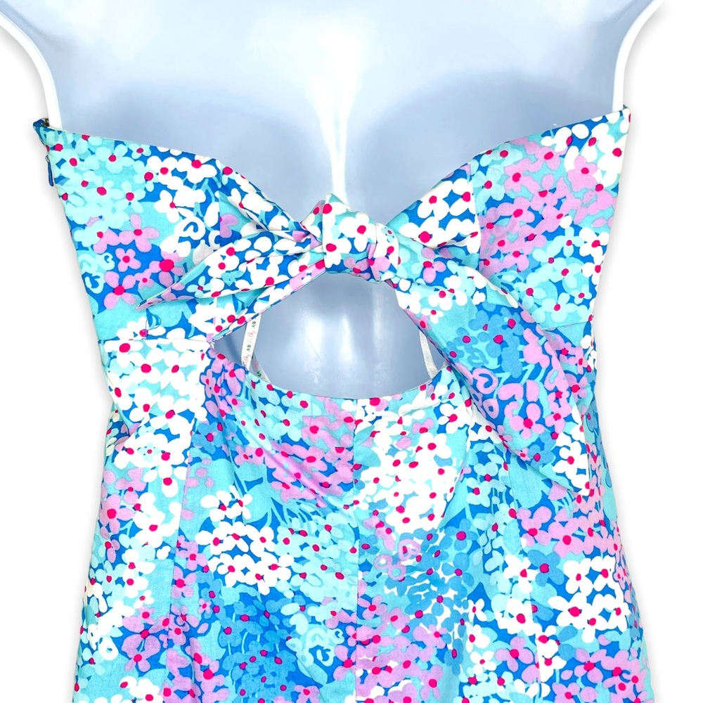 Lilly Pulitzer Franco Strapless Dress in Dot Dot Hop Print Size 8 - Picture 5 of 10